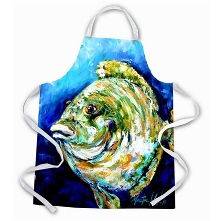 Carolines Treasures Lucky Blue Gill Fish Apron MW1199APRON